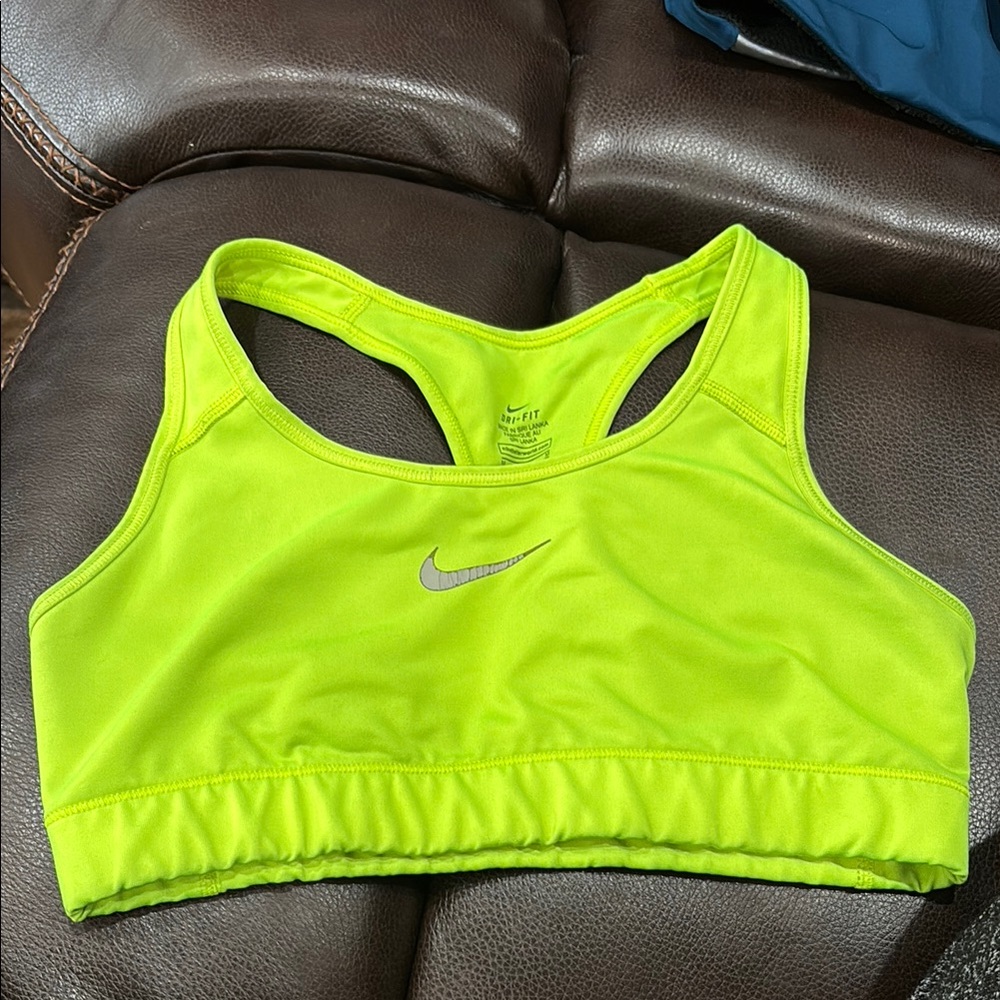 Nike Women's Neon Green Sports Bra